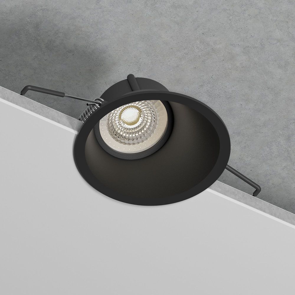 Светильник встраиваемый 9,5/8,5 см, Elektrostandard Side GU10 25059/01, черный