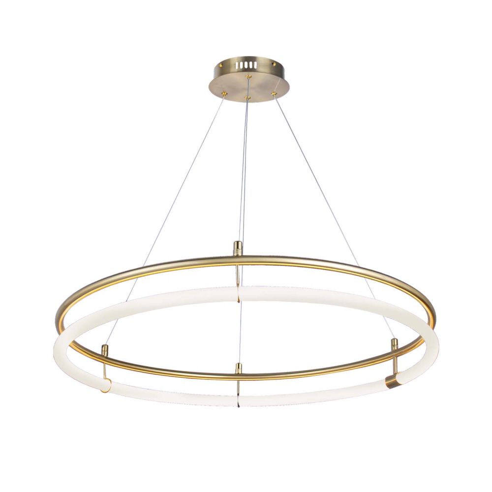 Подвесная люстра 80*20-150 см, 8*LED, 30W, 4000K, Favourite Girth 4629-8P, золотой