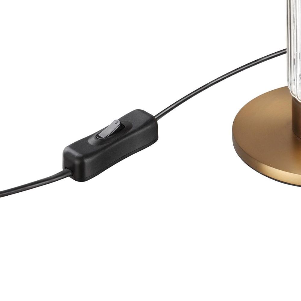 Настольная лампа 44 см, 15W, 4000K, Odeon Light L-Vision Collier 5455/15TL, латунь