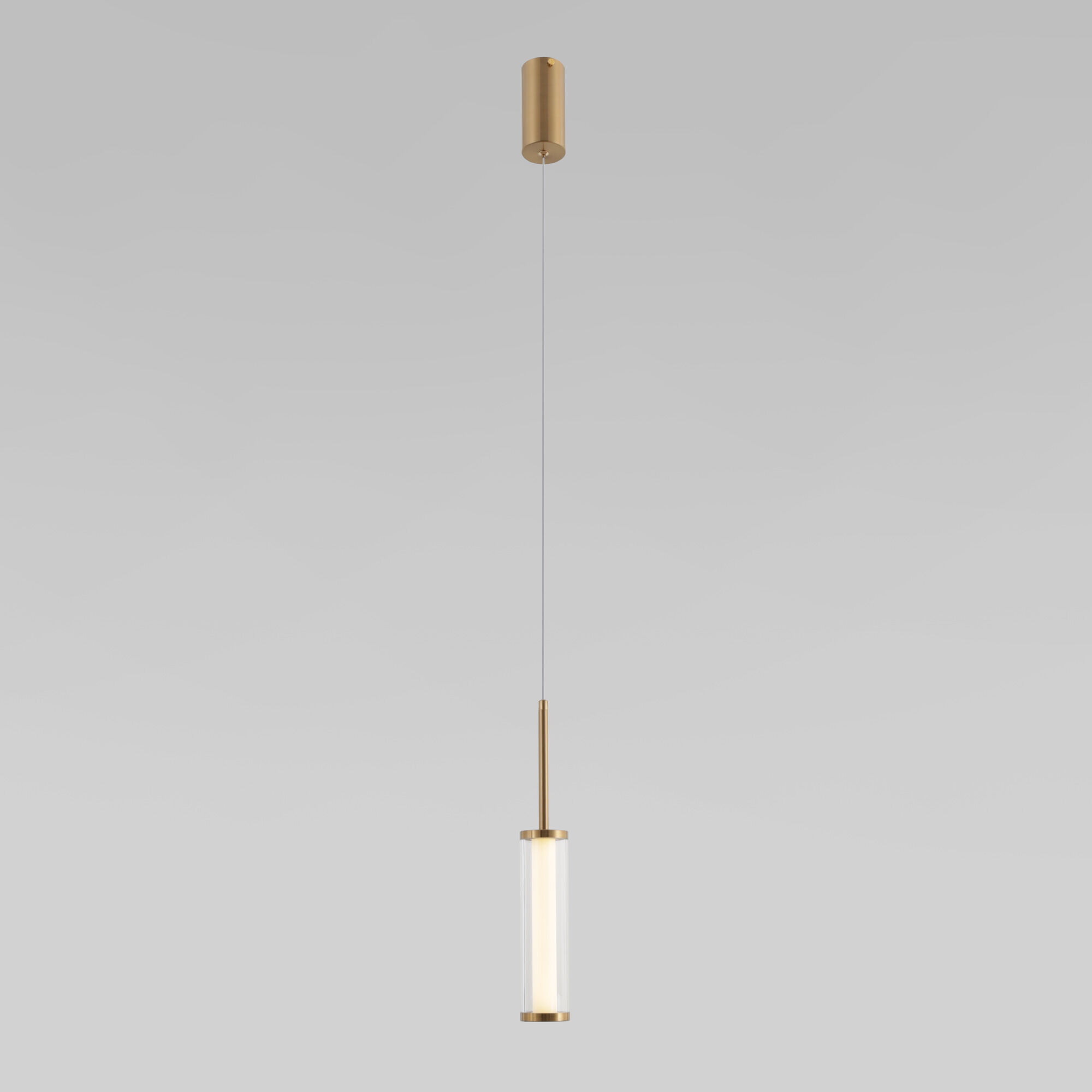 Подвесной светильник 6*6*138 см, *LED, 5W, 3000 Eurosvet Stark 50386/1 LED, латунь