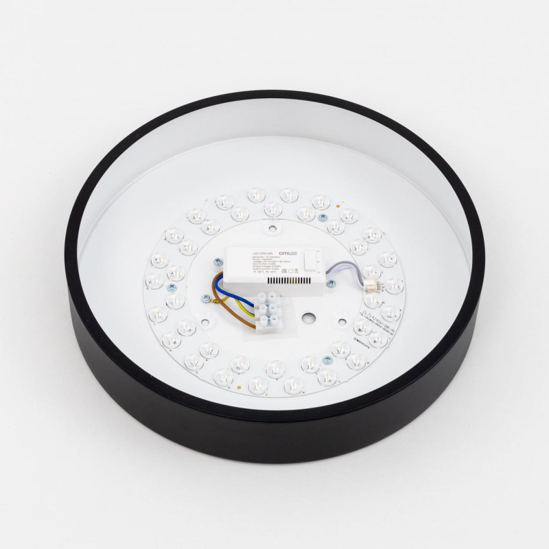 Светильник 30 см, 24W, 3000-5500K, Citilux Купер CL72424V1 RGB, черный