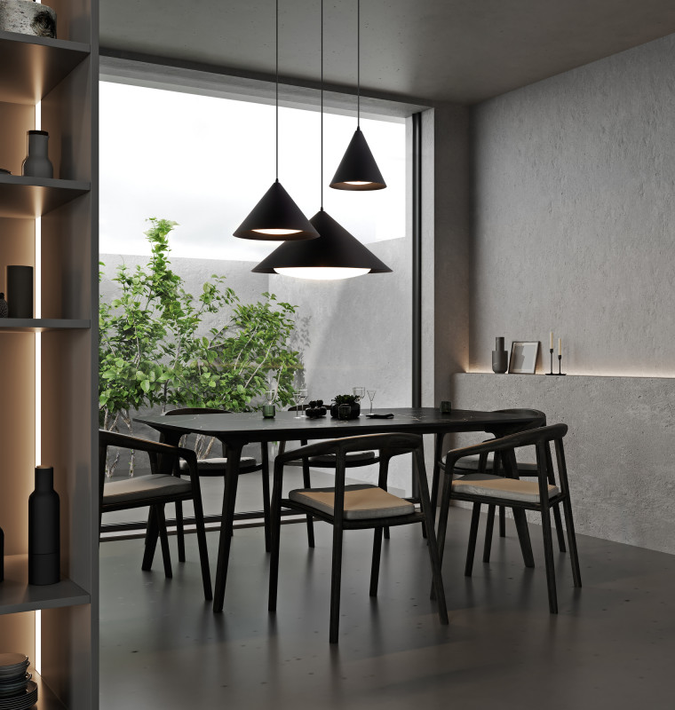 Подвесной светильник 65*65*28 см, LED,  16W, 3000К, Freya True FR6181PL-L16B черный