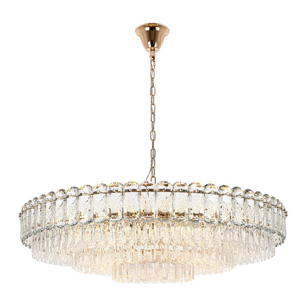 Люстра 100 см, 22*Е14*40W, Modelux  ML.7092.1000 GD, Золото