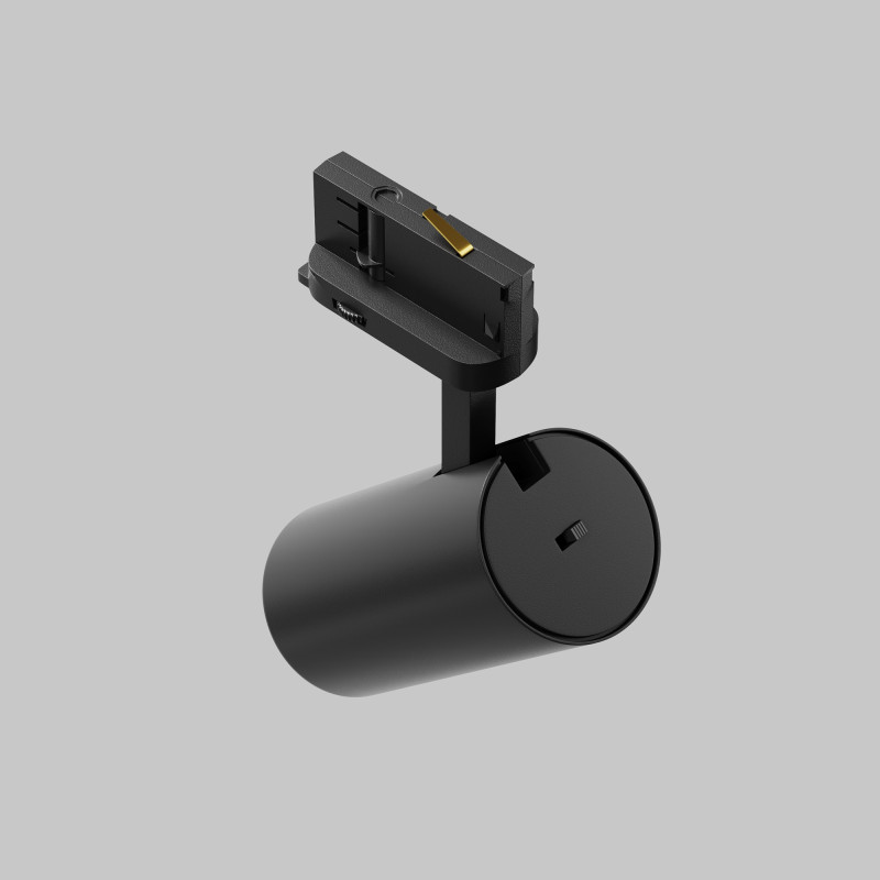 Трековый трехфазный светильник 6 см, 12W, 2700-5000K, Maytoni Technical Three phase track system Trinity Focus Led TR197-3-12WCCT-M-B, черный