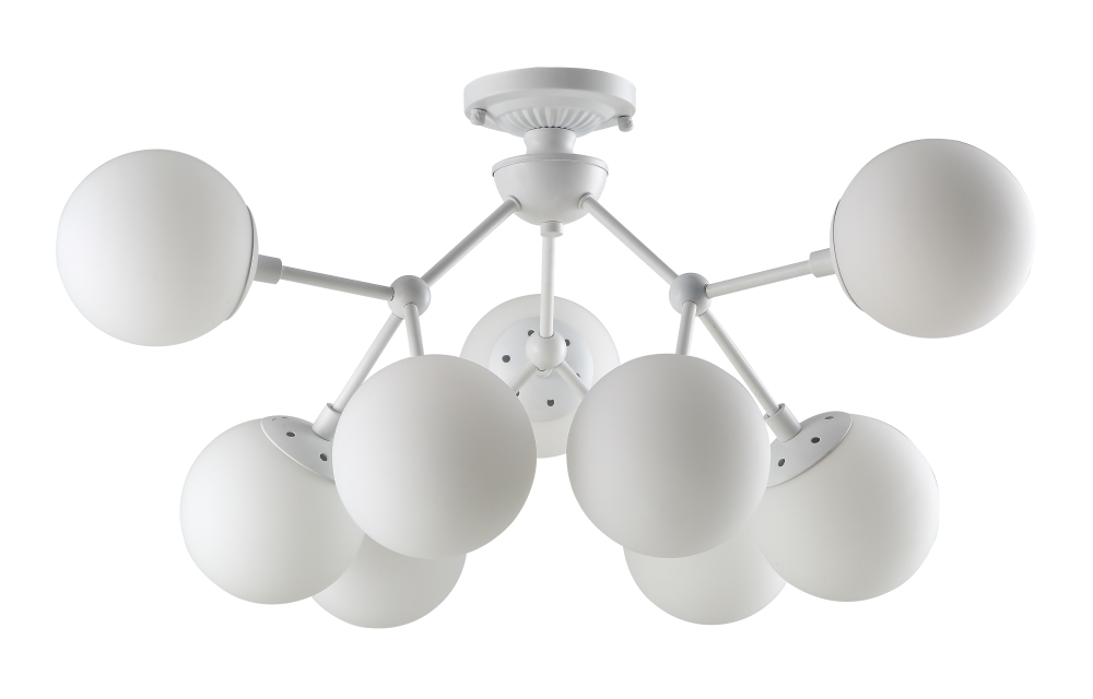 Светильник потолочный 68 см, Crystal Lux MEDEA PL9 WHITE Белый