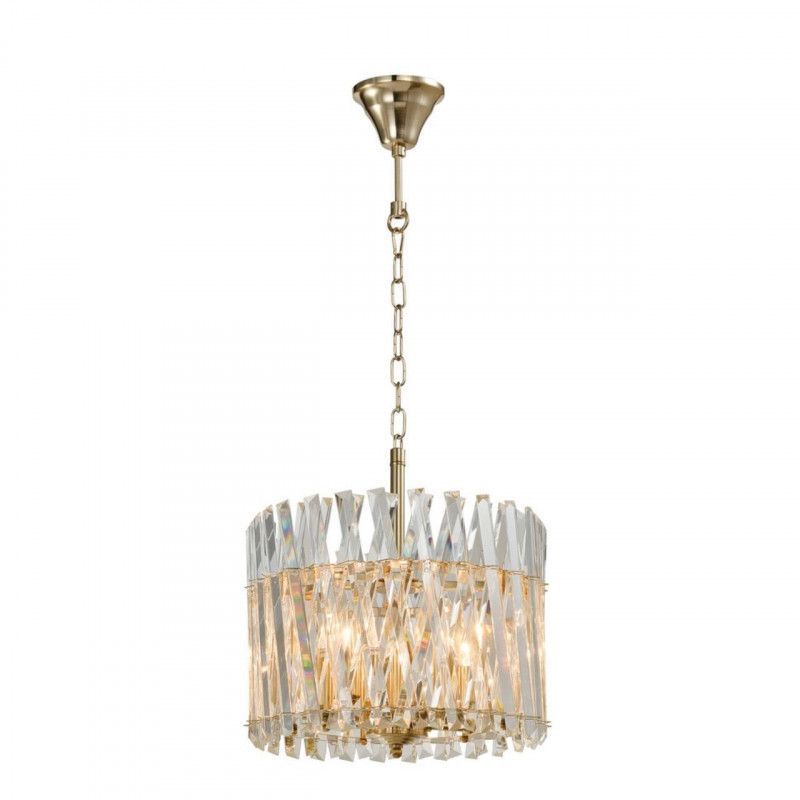 Подвесная люстра 40*32-115 см, 5*E14, 40W, Aployt Verene APL.808.13.05, золотой