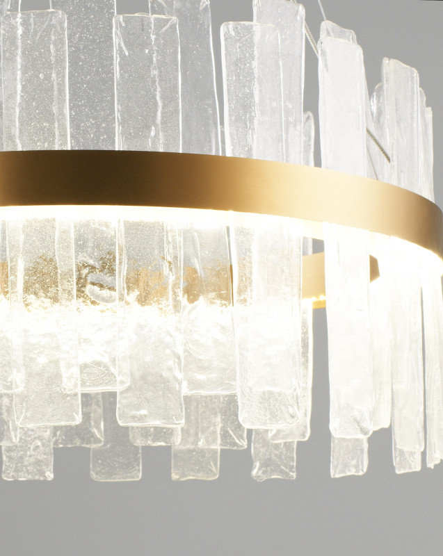 Подвесной светодиодный светильник 60*33 см, LED 60 W, Moderli Lima V9000-PL Латунь