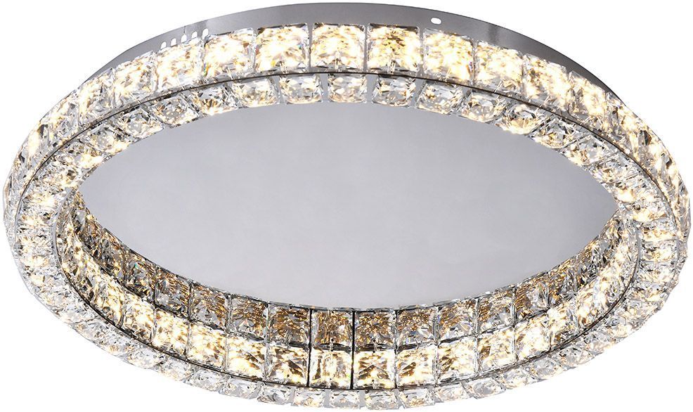 Люстра потолочная 60 см, 60W, 3000-6000K, Stilfort 4052/09/06C, хром