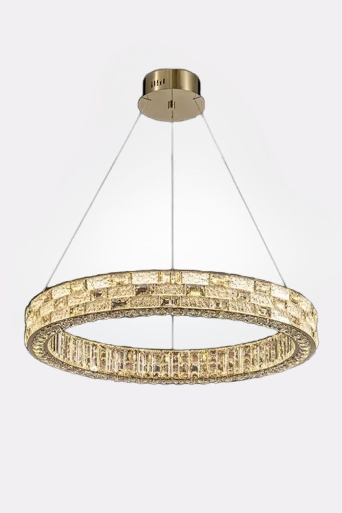 Люстра 8852-600GD, D600 / H100 LED, 90W, 3000/4000/6000K, Alva Donna,