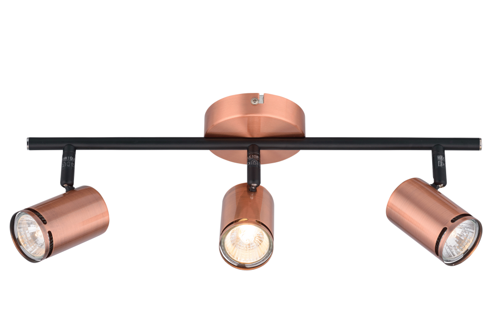 Спот L450 x W100 x H150, мм, 3*15W (45W), RAB(медный) Sfera Sveta 8766-03/I502 RAB