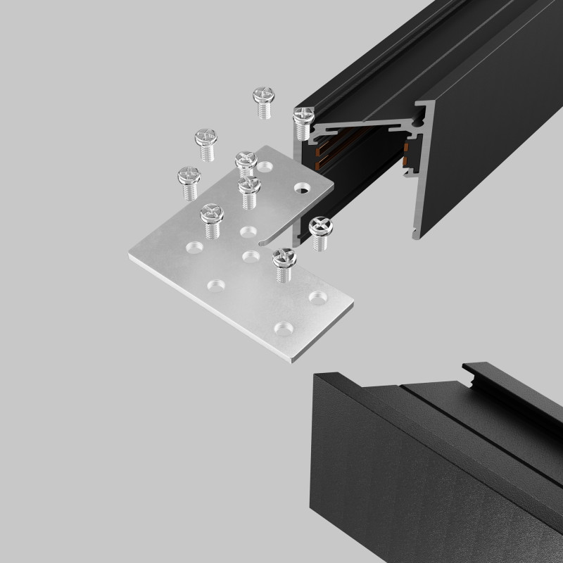 Крепеж 5*5*0,2 см, Maytoni Technical Accessories for tracks Exility TRA034CL-21 серый