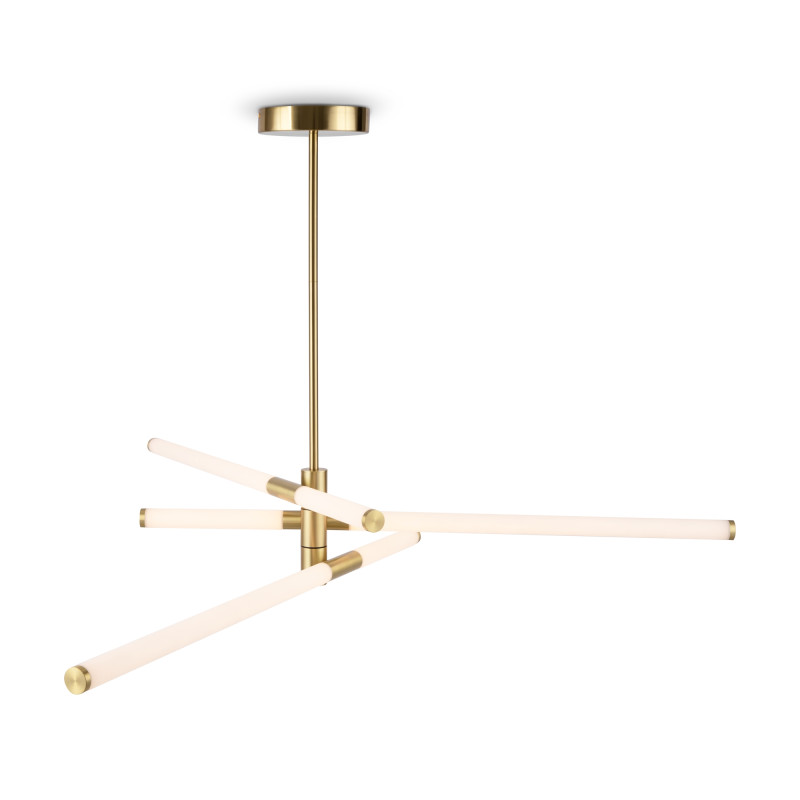 Люстра на штанге Maytoni LED Axis MOD106CL-L40G3K, 40W LED, 3000K, золото