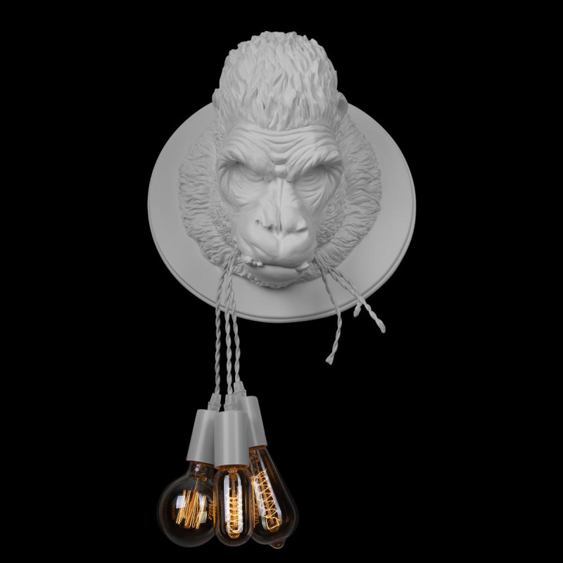 Светильник *41 см, 3*E27*W, Loft It 10178 White Gorilla, Белый