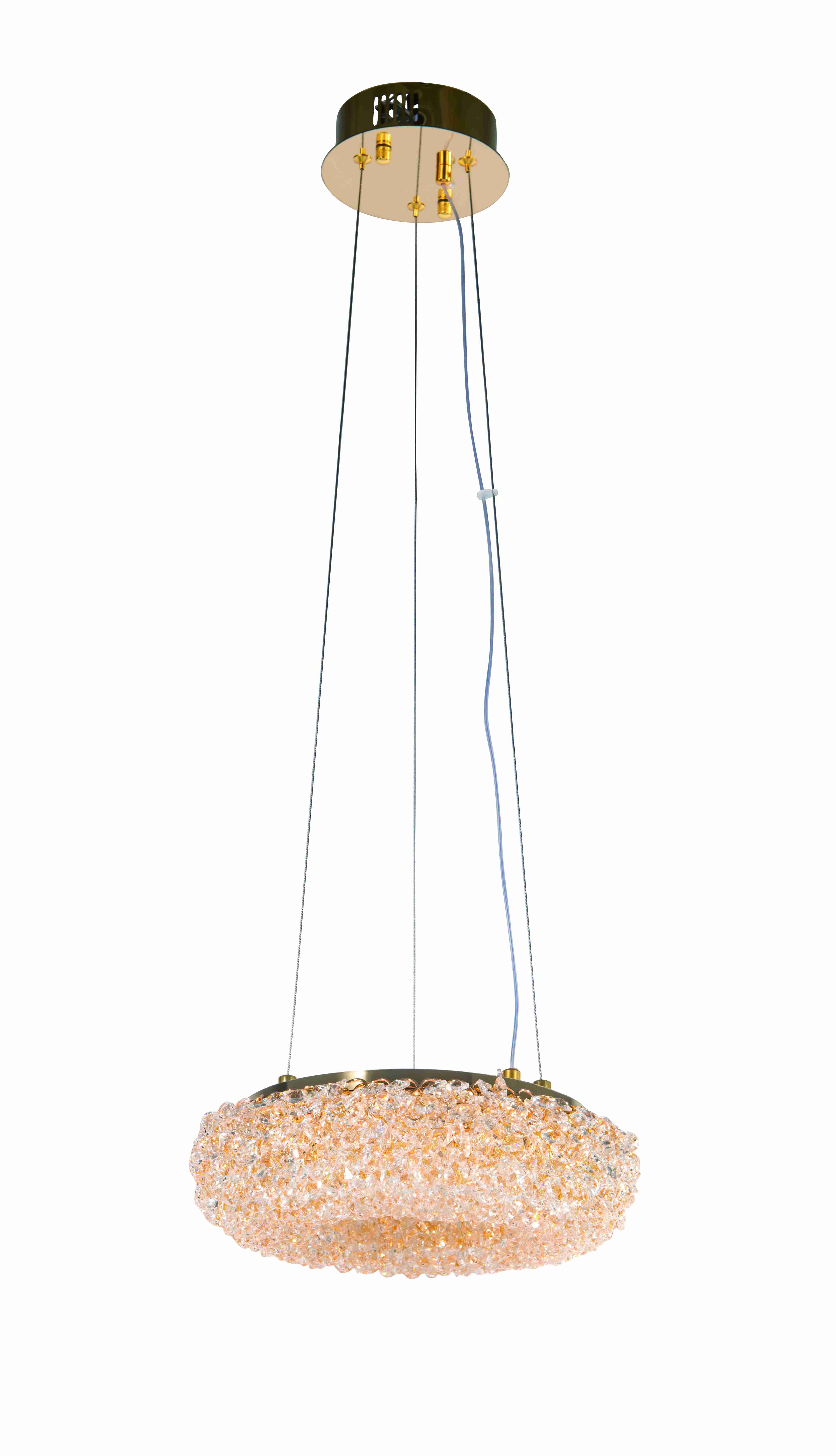 Люстра 300*120-700, LED, 20W NewRgy Cristallo 2815E/20W GOLD+CLEAR, Золото+прозрачный