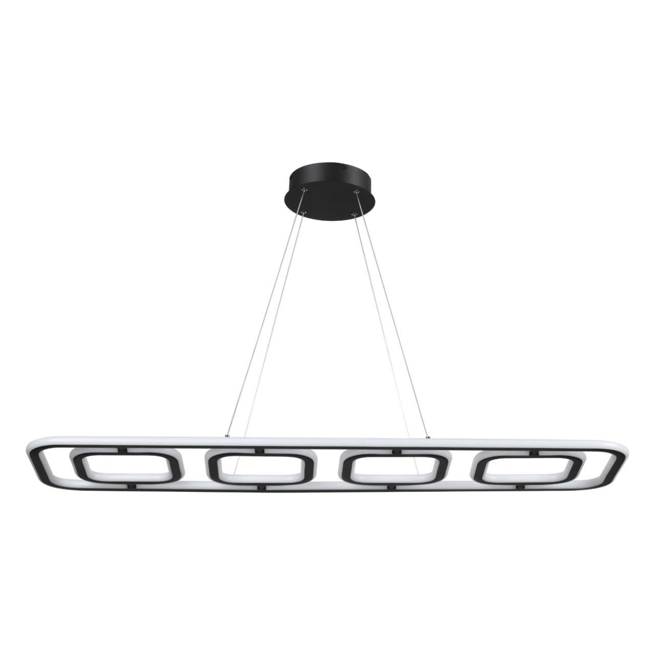 Светильник диммируемый, пульт ДУ 120*31*200 см, LED 175 W, 4000К Черный Novotech Over 359185 IP20