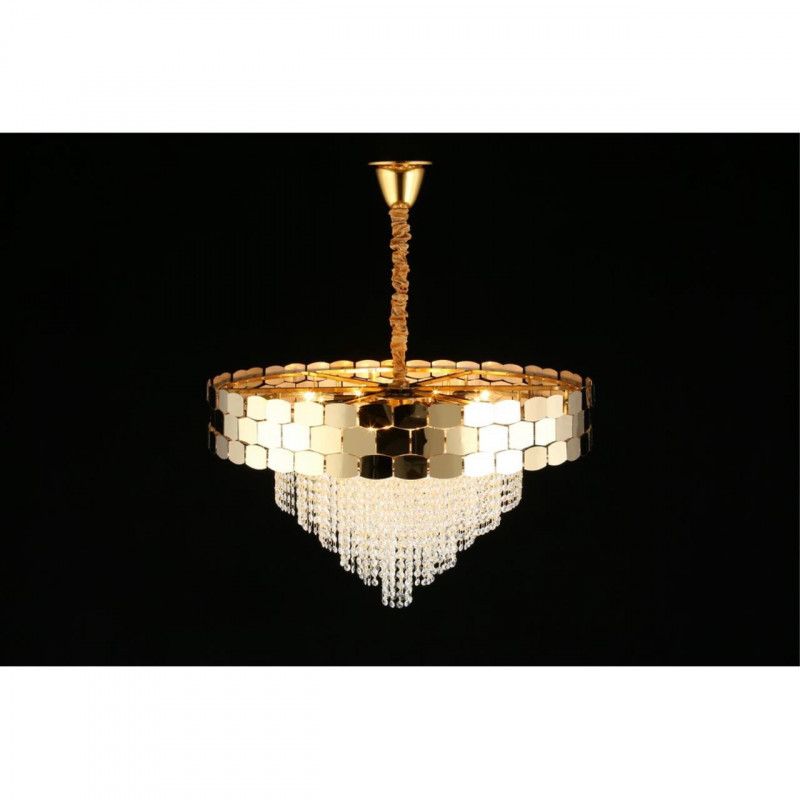 Каскадная люстра 80*70-140 см, 18*E14, 60W, Aployt Dzhoell APL.823.03.18, золотой