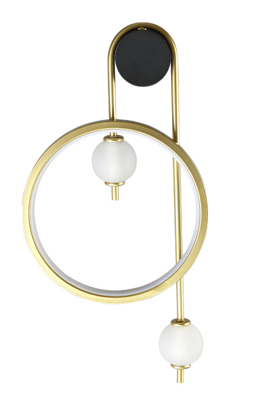 Бра 24 см, 20W, 3000K Crystal Lux RODRIGO AP20W LED BLACK/GOLD Черный/золото