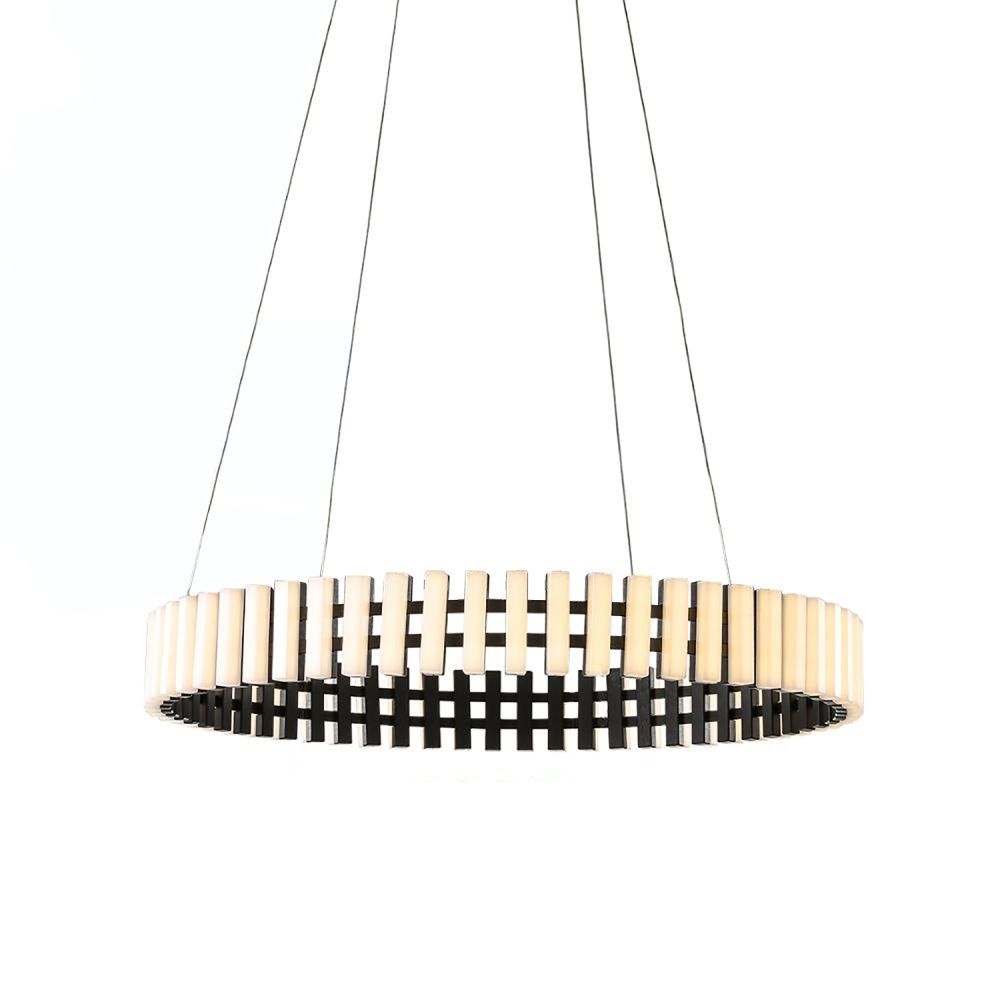 Люстра 60*60*120 см, 1*LED*42W, 3000K Gerhort G61348/42BK+WT, Черный