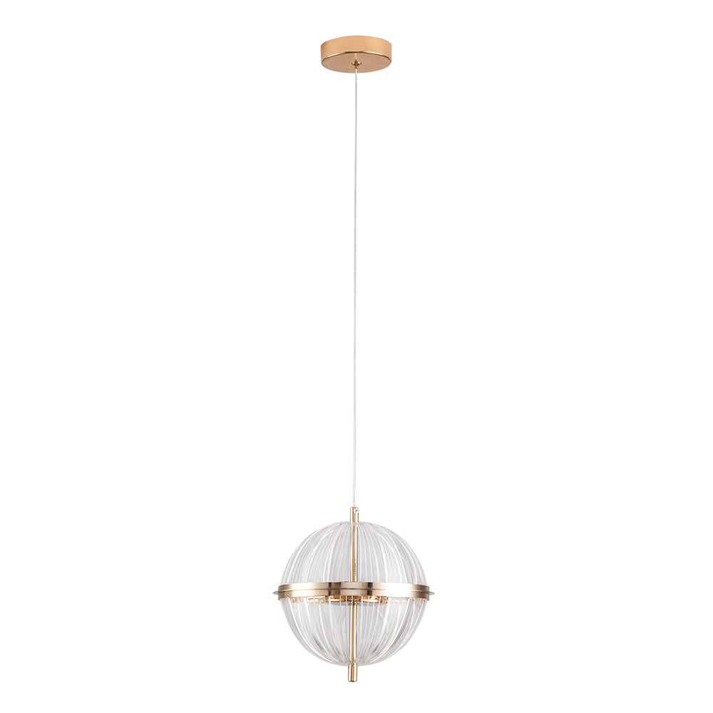 Подвесной светильник 18*21 см, 1*LED, 20W, 3000K Arte Lamp Andromeda A2089SP-5GO, Золото