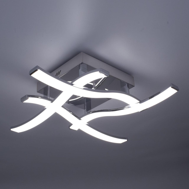 Люстра потолочная светодиодная Citilux Джек CL226121, LED 54W, 3000K, Хром
