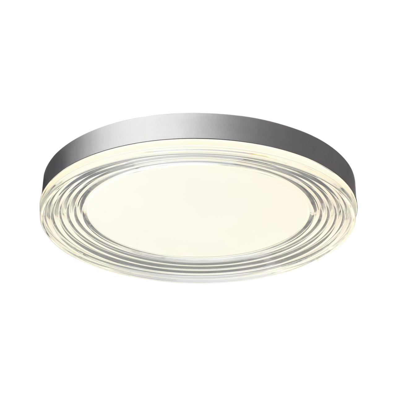 Настенно-потолочный светильник 50*6 см, LED 112W 4000K Sonex Infinita 7728/112L серебро/прозрачный