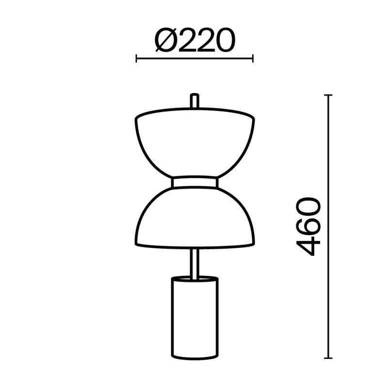 Настольный светильник  22 см, LED 11W, 3000К, Серый Maytoni Kyoto MOD178TL-L11GR3K