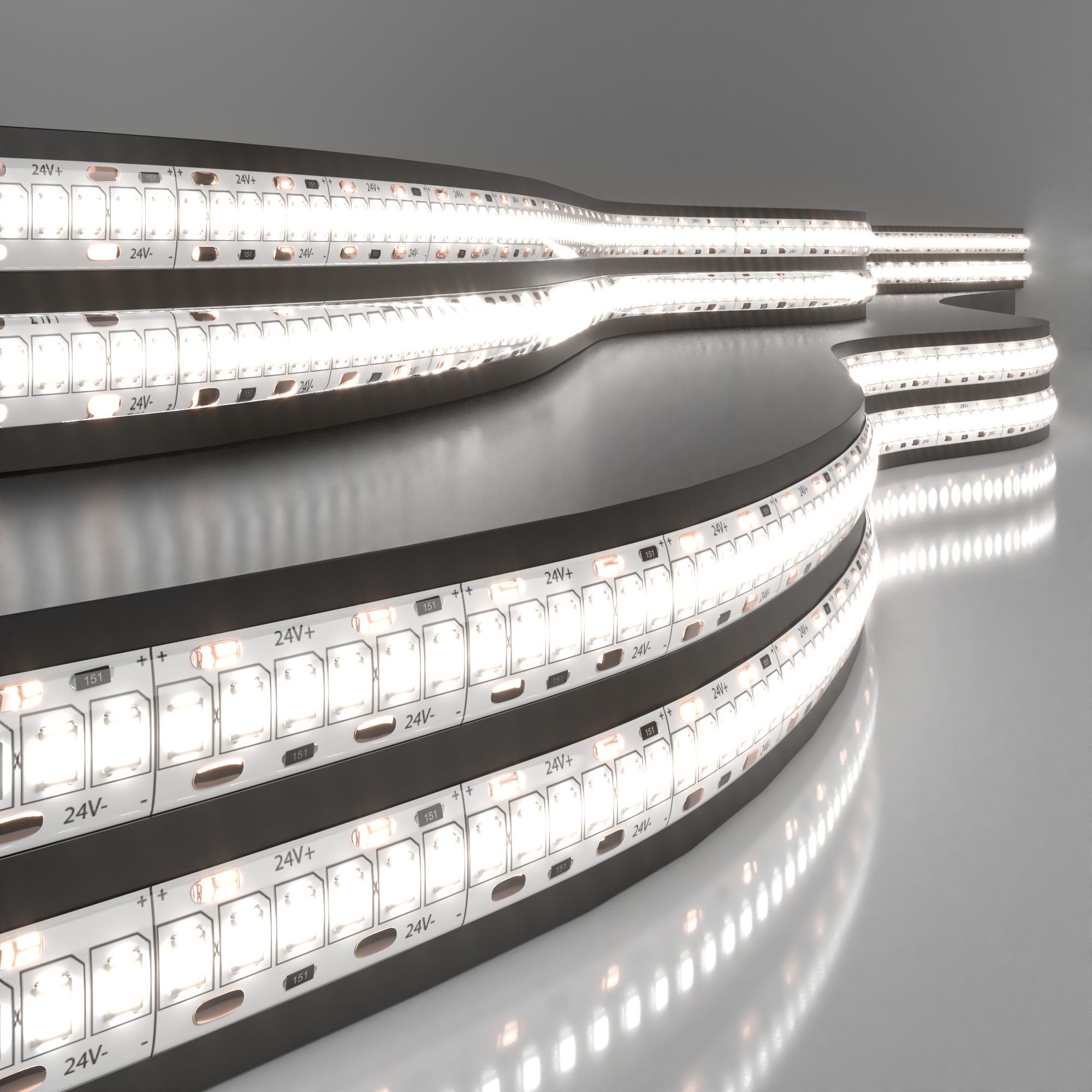 Светодиодная лента Лента светодиодная 24V 16W 240Led 2835 IP65 дневной белый, 5м Elektrostandard
