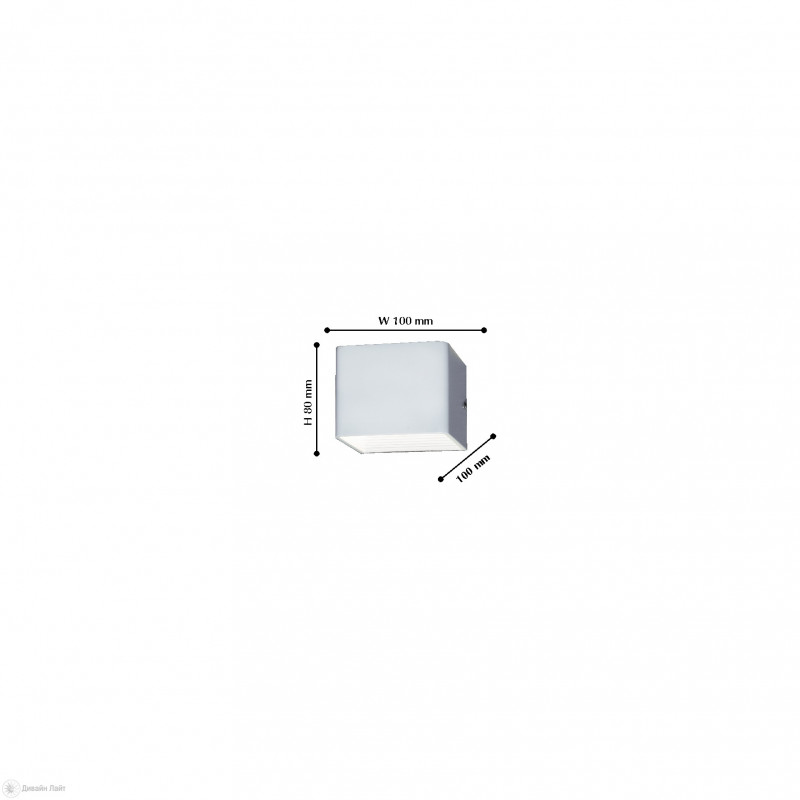 Бра Favourite Twinser 1998-1W, D100*W100*H80, белый