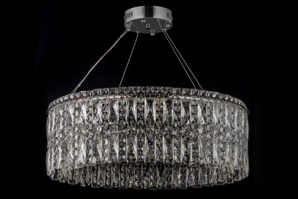 Люстра подвесная *60*30 см, Led лента*LED*68W, 3000/6000K, Arti Lampadari Ovindoli Gold Ovindoli L 1.5.60.102 N, Никель