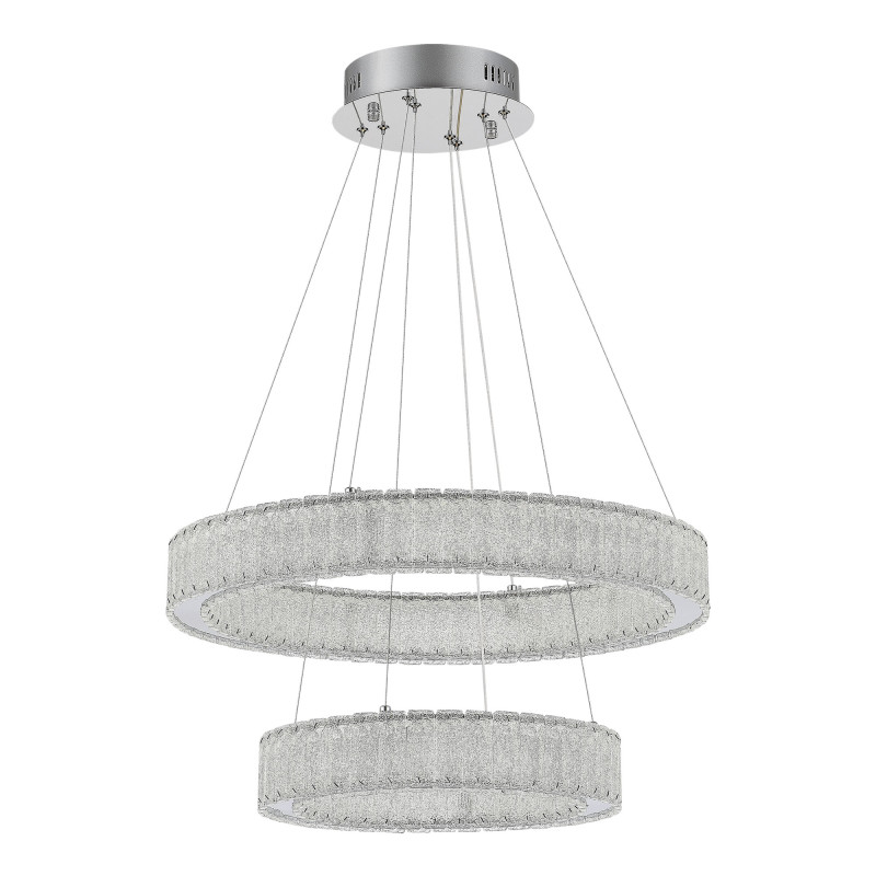 Люстра подвесная 60* см, LED*2*50W, 3000K, St Luce Latozzo SL6008.103.02, Хром