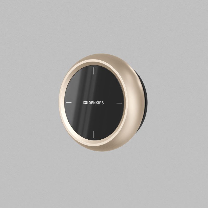 Настенная панель управления 9* см, Denkirs SHINE PRIME CONTROL | ШАЙН ПРАЙМ КОНТРОЛ DK4906-CP, шампань