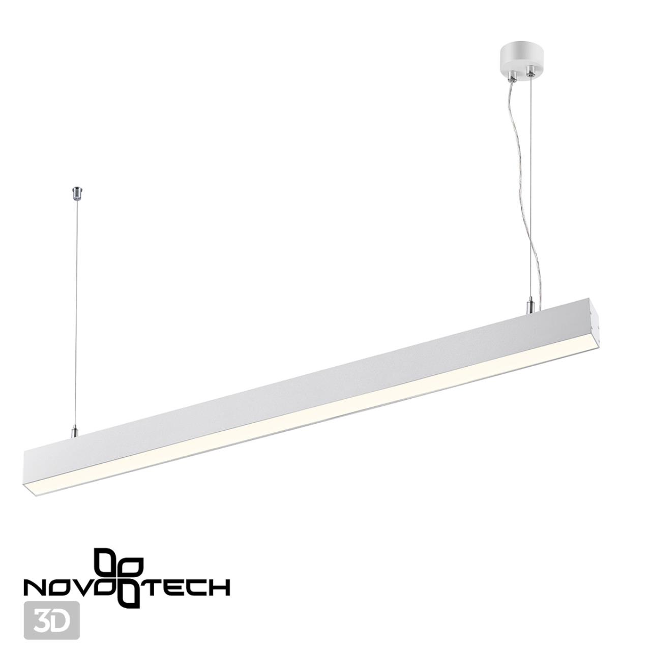 Светодиодный светильник 80 см, 30W, 4000K, Novotech Iter 358867, белый