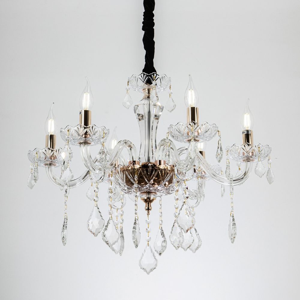 Подвесная люстра 64*64*115 см, Е14 6x40W, , Золото MODELUX premium ML.7151.6P