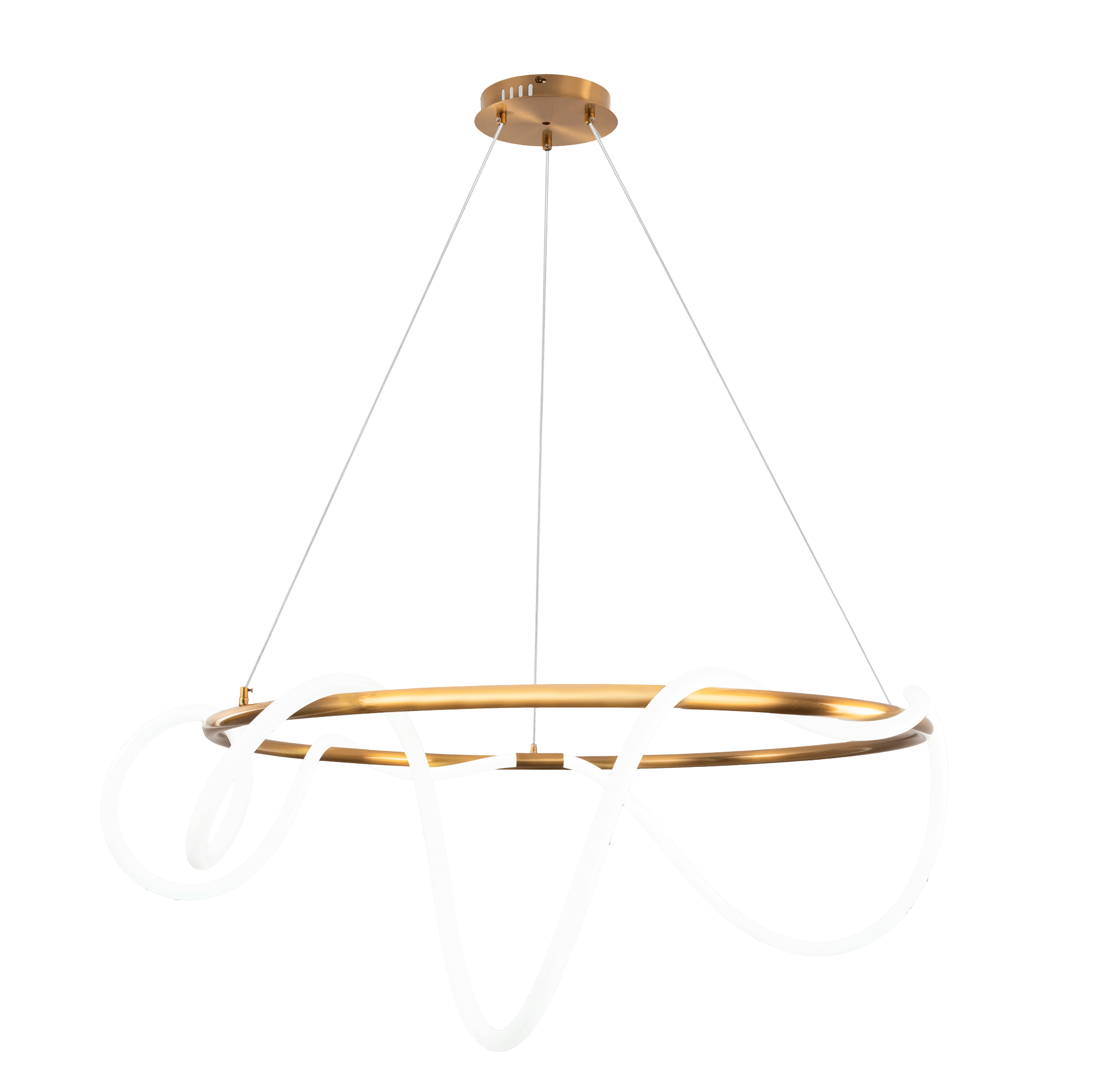 Люстра  800*1200, LED, 48W 4000K NewRgy LED KT871-DW-80 BRASS, Бронза