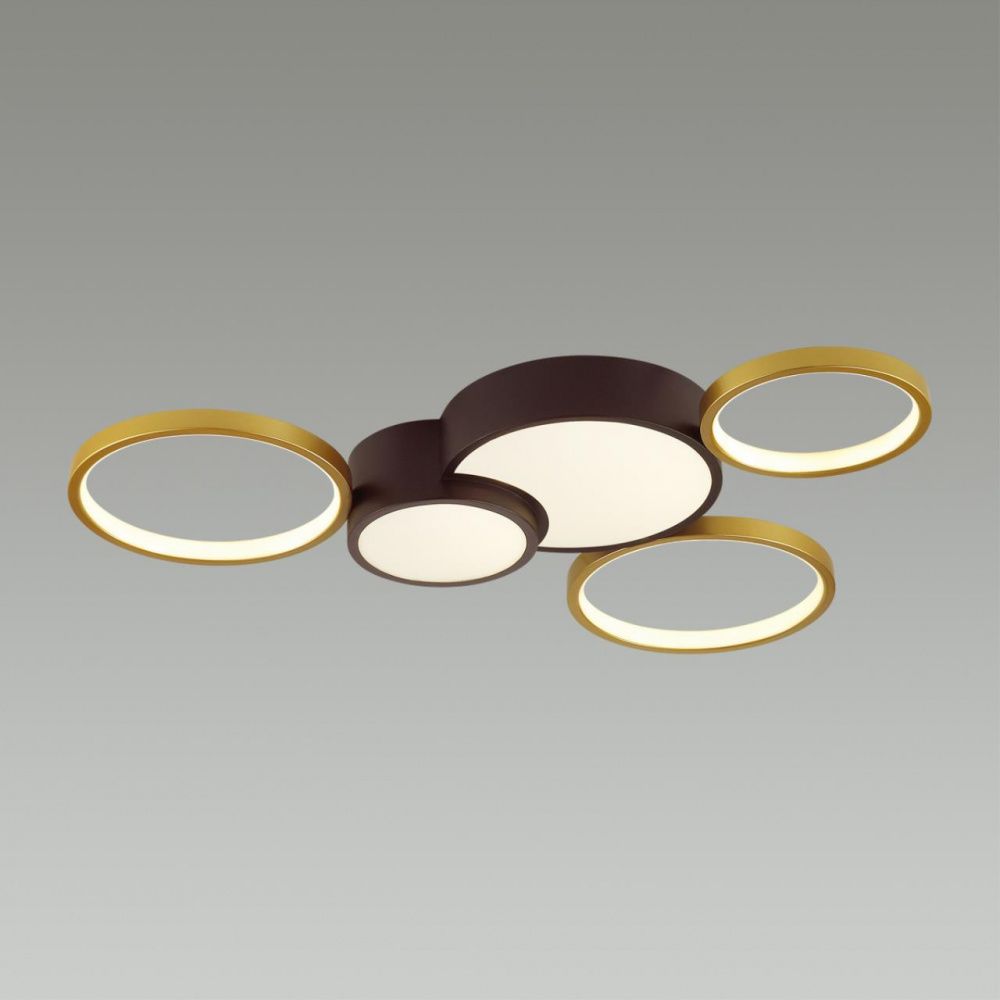 Светодиодный светильник 75 см, 80W, 3000-6000K, Lumion 5255/80CL, черный-матовое золото