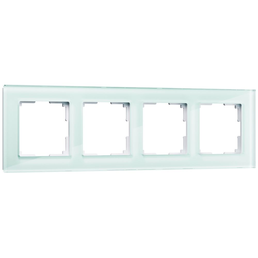 Рамка на 4 поста (натуральное стекло) WL01-Frame-04 Werkel 4690389060199