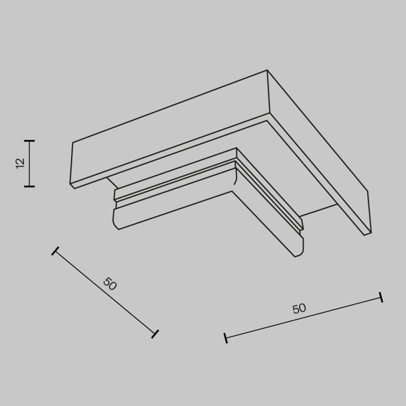 Коннектор 5*2*1,2 см, Maytoni Technical Magnetic track system Basity черный TRA172CL-11B черный