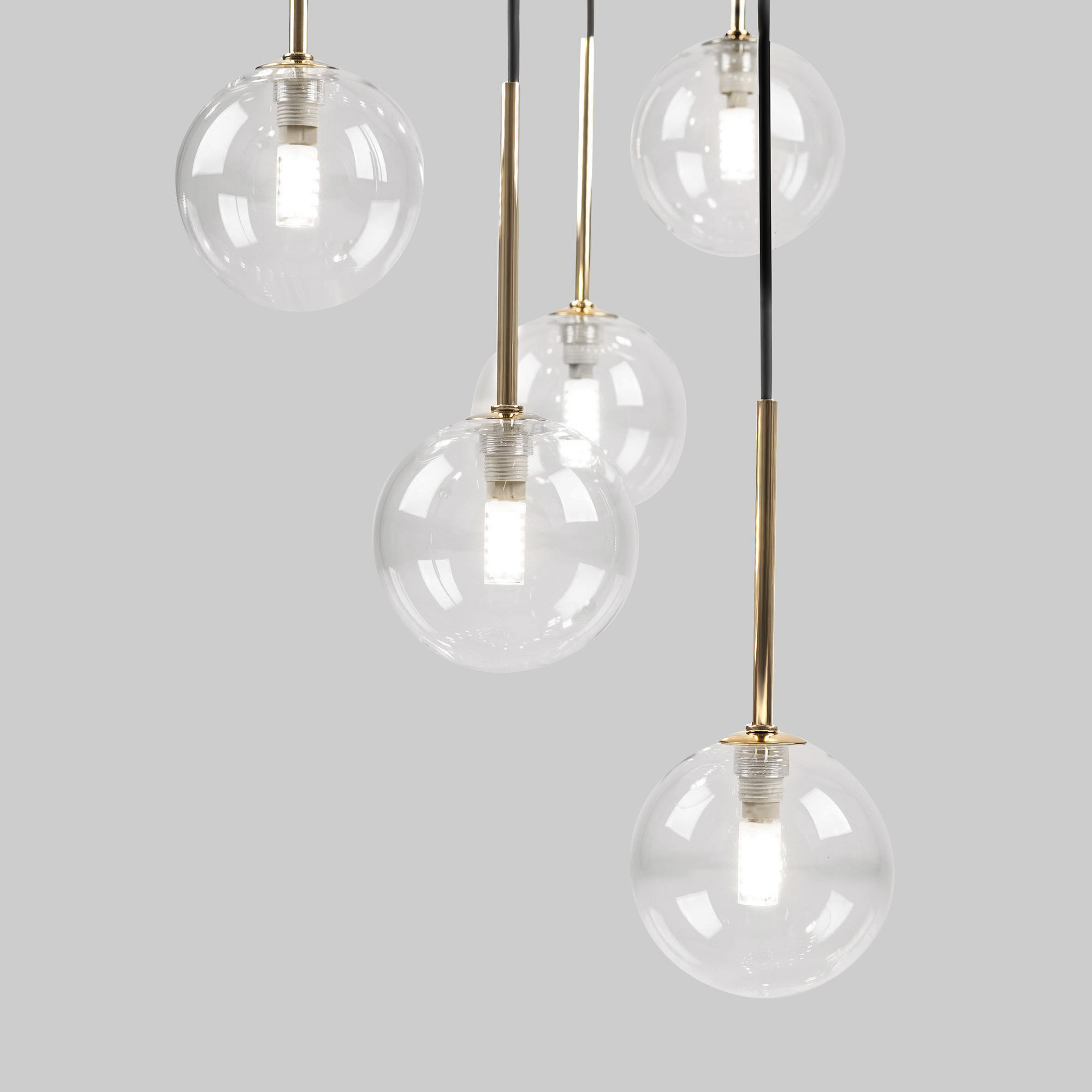Подвесной светильник 62*62*240 см, 26*G9, W,  TK Lighting Aurora 10258, черный;золото