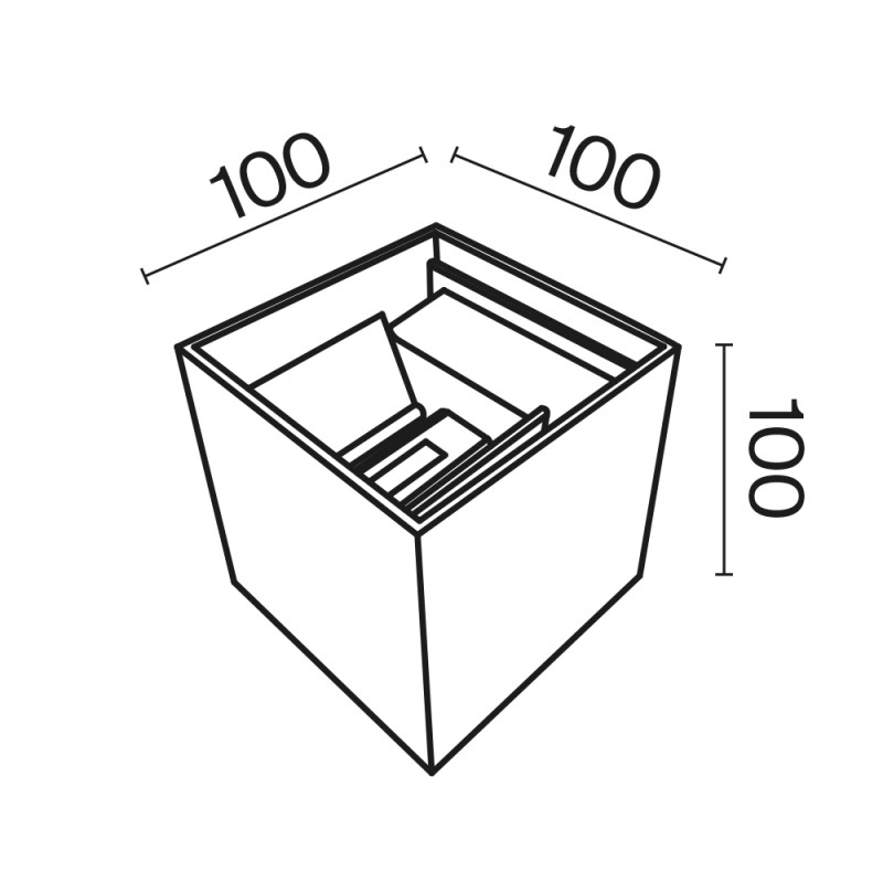 Уличный настенный светильник 10 см Maytoni Fulton O572WL-L6W, белый/матовый