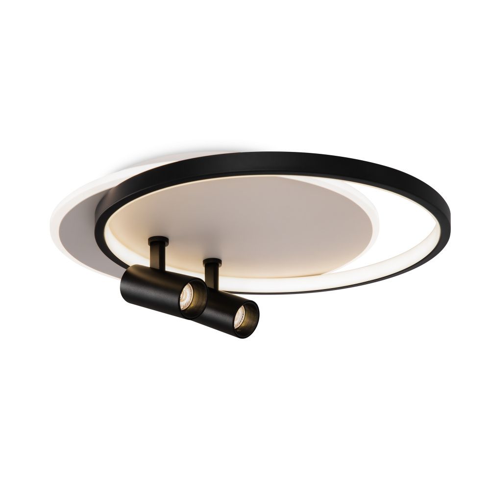 Светильник 48*40*-13 см, *LED*75W, 3000-7000K, Freya Прожекторы/Spotlights FR6083CL-L106WB, Бело-черный