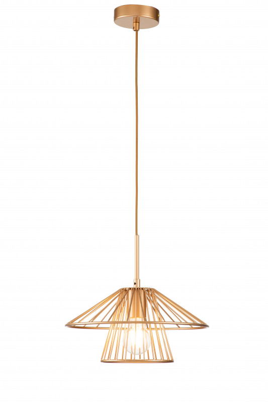Подвесной светильник 305*305*295/1715 мм, 1*E27 золотой Indigo Strato V000285, 10016/1P Gold