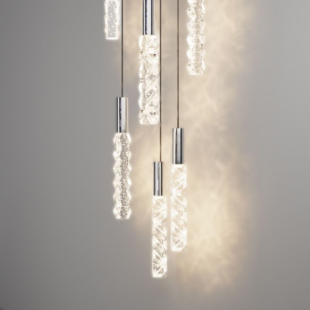 Подвесной светильник 35 см, 17W, 3000K, Maytoni Selemo MOD328PL-L18CH3K, хром