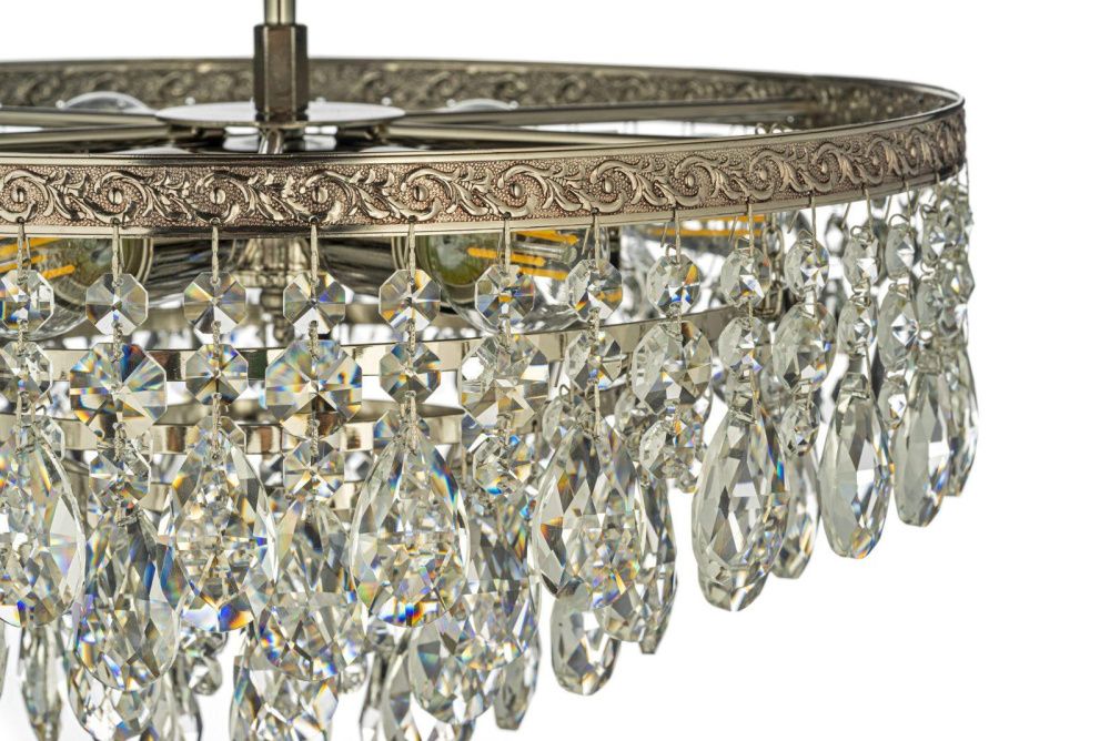 Люстра потолочная *38*32 см, 5*E27*60W, Arti Lampadari Castellana Nickel Castellana E 1.3.38.601 N, Матовый никель