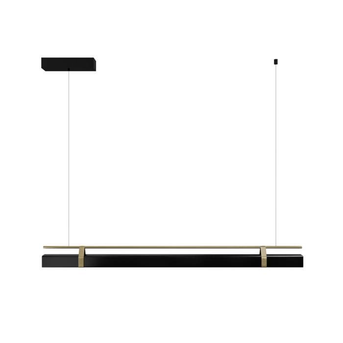 Светильник подвесной 100*13,5-200 см, 1*LED*32W, 3000-6000K, Lightera Omolon LE108L-100B WIFI, золотой
