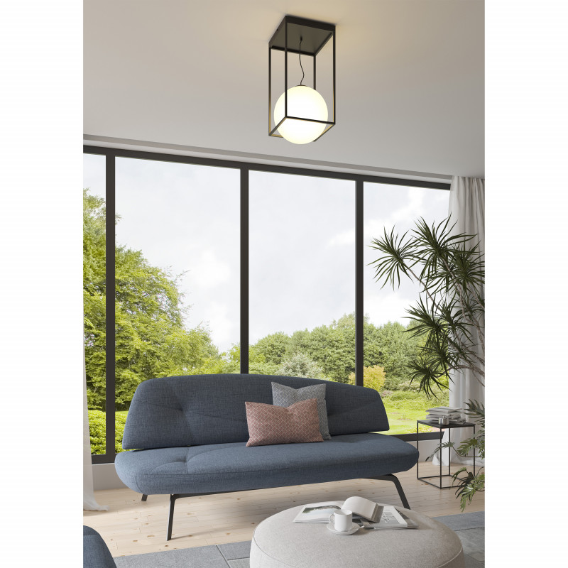 Светильник 28,5*28,5*53,5 см, E27 * 1 20W,  Mantra Desigual 7604, черный