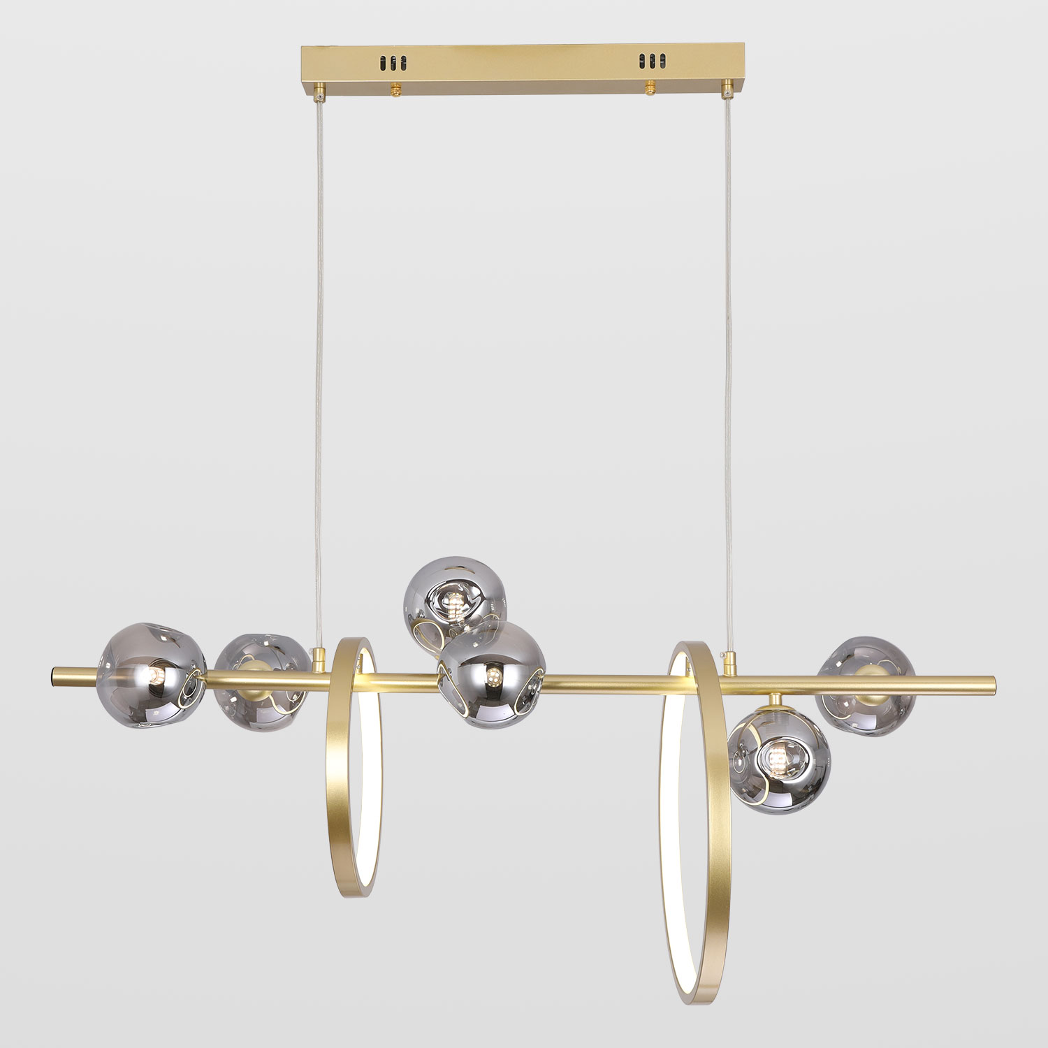 Линейно-подвесной светильник Lussole LSP-7094, 90*50 см, матовое золото