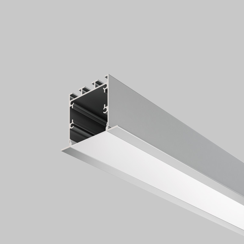 Алюминиевый профиль  Встраиваемый 2000*50*35 мм для светодиодной ленты Maytoni Led strip Серебро ALM-5035-S-2M