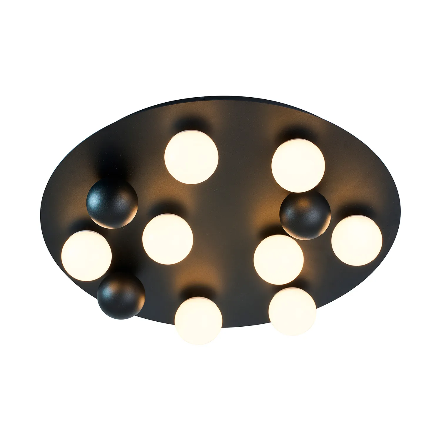 Потолочный светильник 60 см, 40W, 3000-6000K, Marketplace 4693-8C Swarm, черный