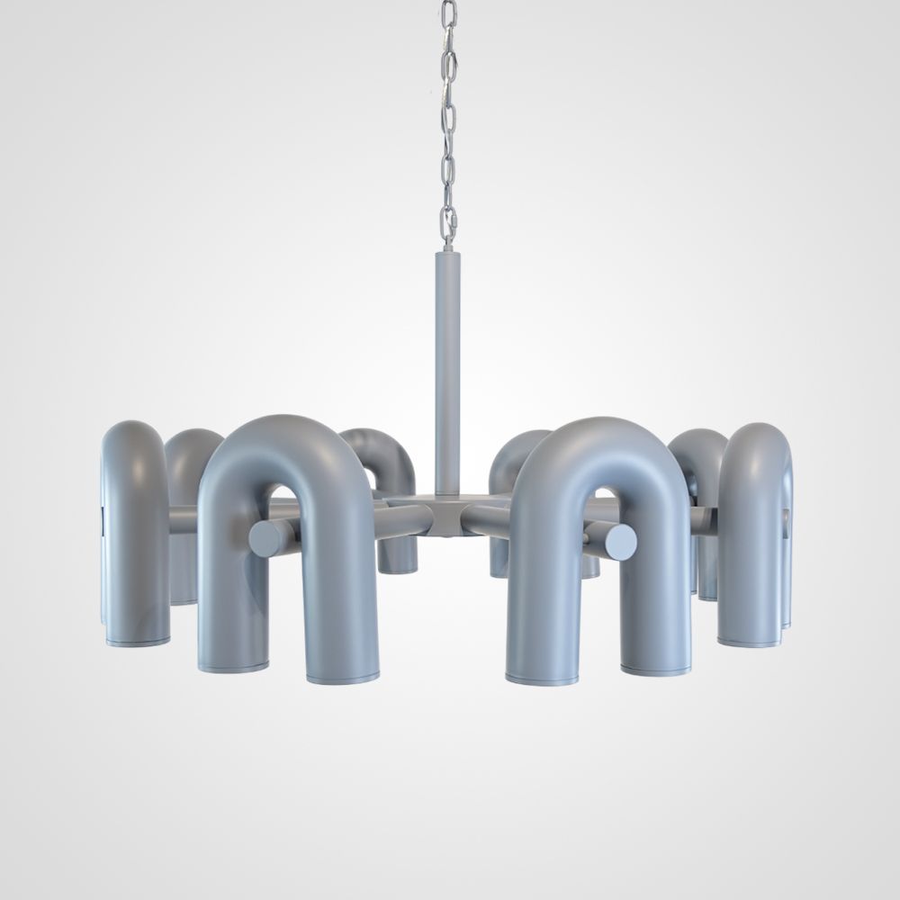 Подвесная люстра FANNY 16 Grey 100*100*55 см, 16*LED*7W, 3000K, ImperiumLoft fanny01, Серый