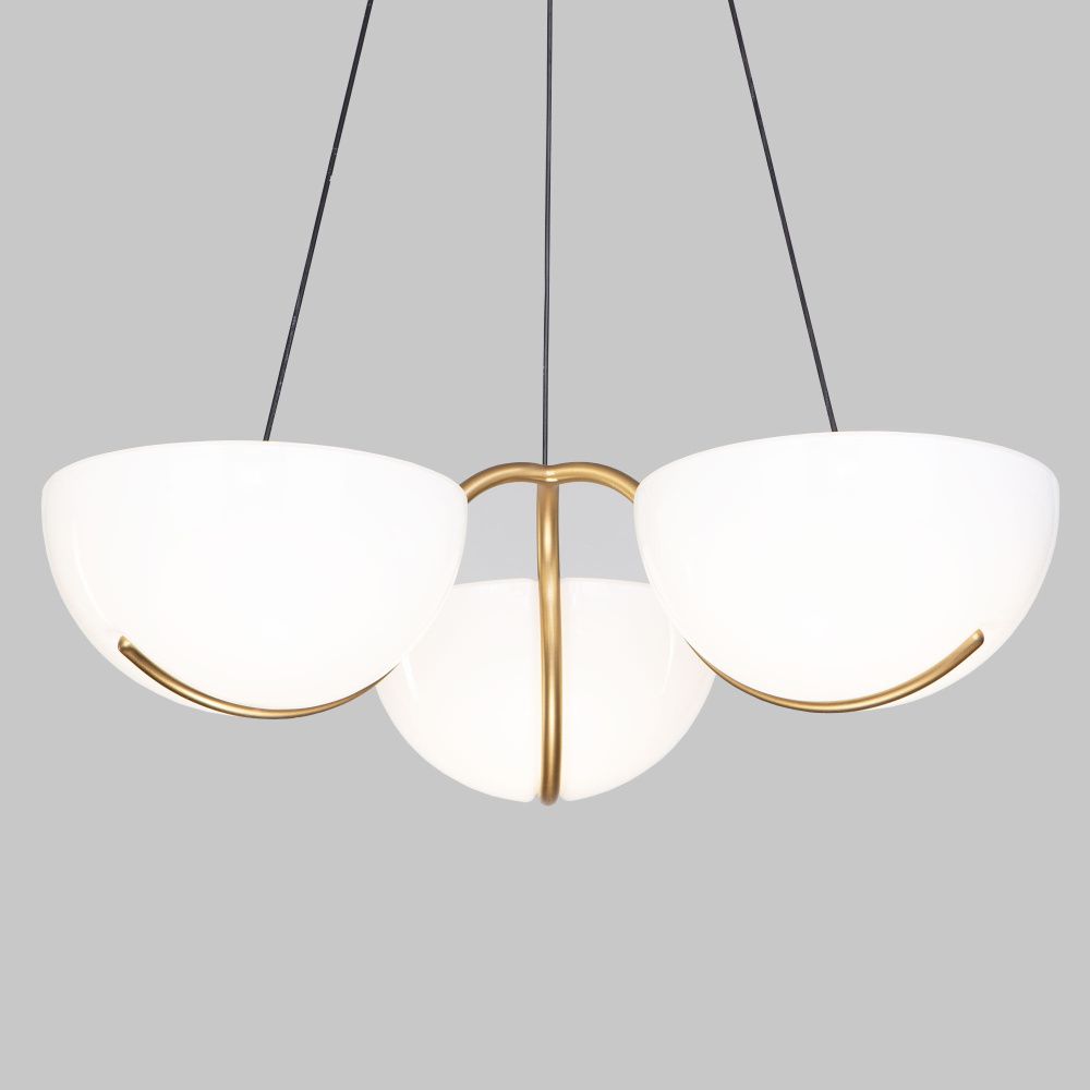 Подвесной светильник 58*58*150 см, LED*40W, 4000K, Eurosvet Emisfero 50083/3 LED, золото, a069300